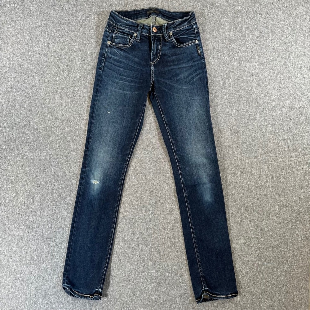 Silver Jeans Co. Jeans Womens 25 Avery Straight Dark Wash Blue L94443SSX432